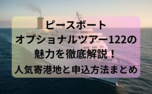 ピースボートオプショナルツアー122の魅力を徹底解説！人気寄港地と申込方法まとめ