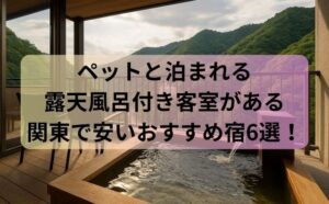 ペットと泊まれる露天風呂付き客室がある関東で安いおすすめ宿6選！