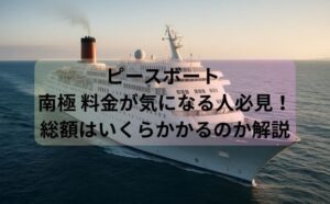 ピースボート 南極 料金が気になる人必見！総額はいくらかかるのか解説