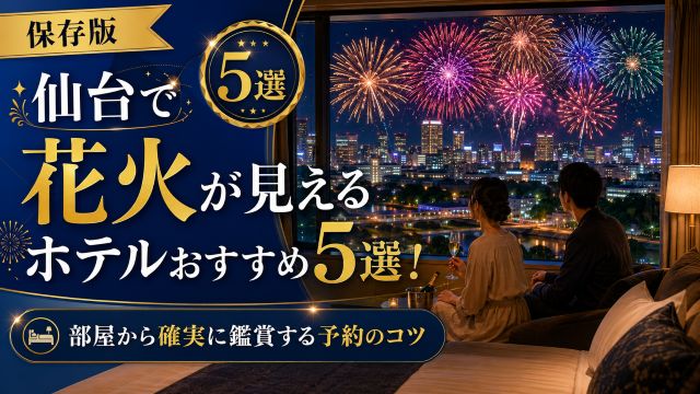 仙台で花火が見えるホテルおすすめ5選！部屋から確実に鑑賞する予約のコツ