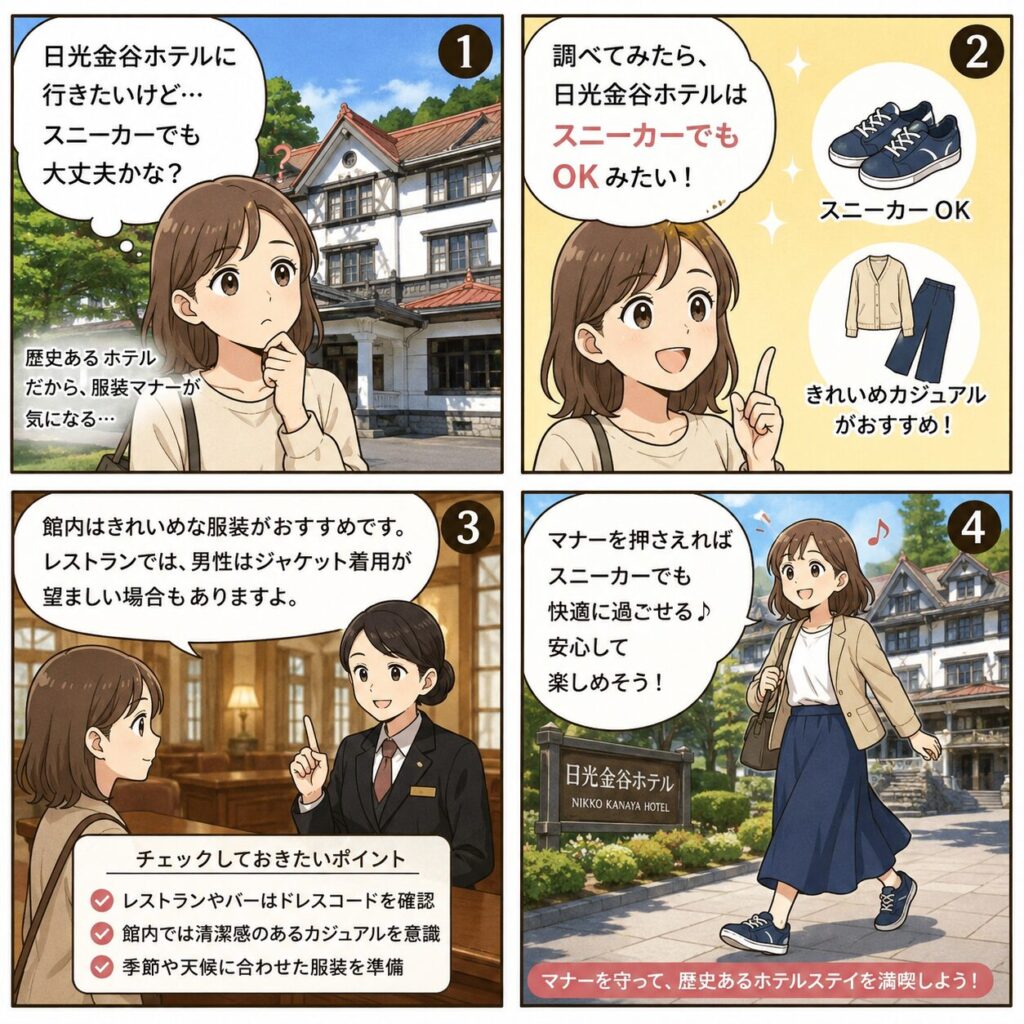 この記事の紹介をする4コマ漫画