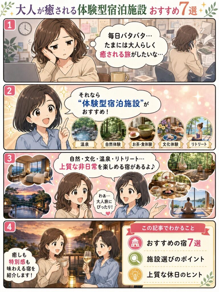 この記事の紹介をする4コマ漫画