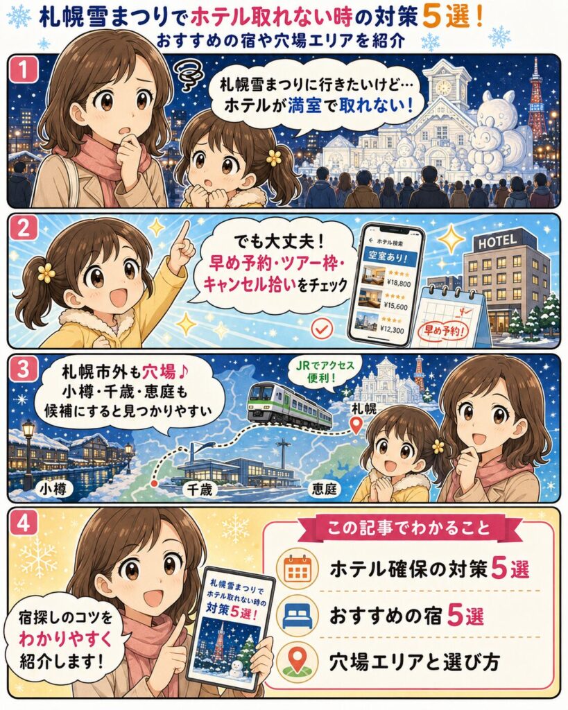 この記事の紹介をする4コマ漫画