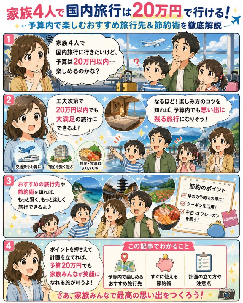 この記事の紹介をする4コマ漫画