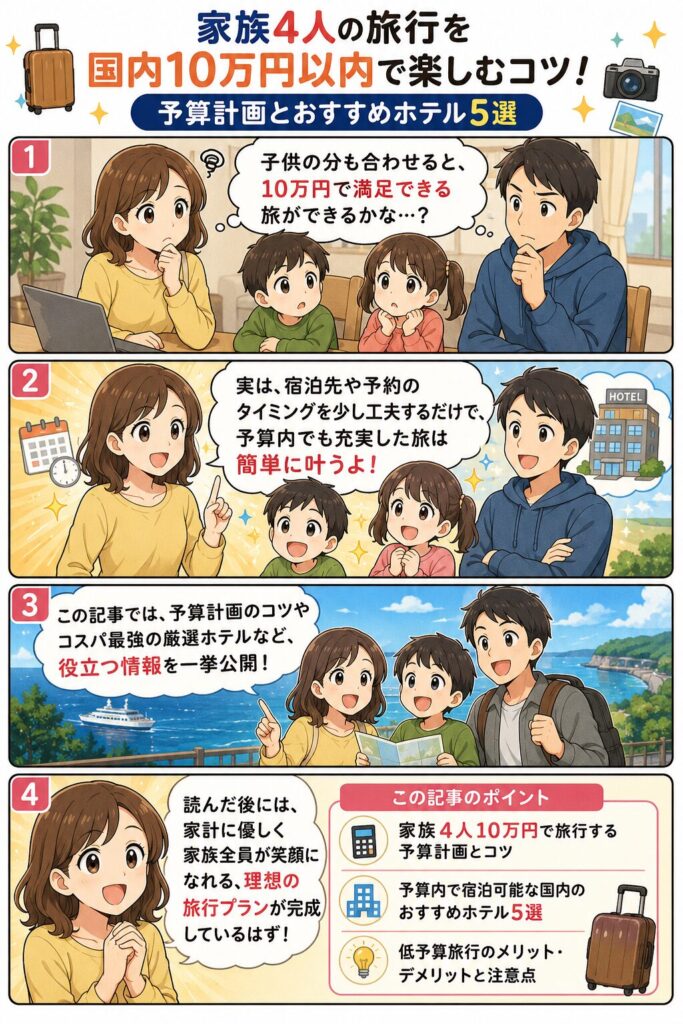 この記事の紹介をする4コマ漫画