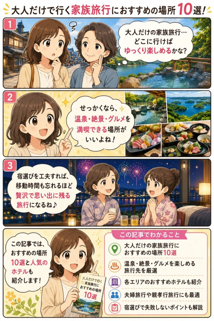 この記事の紹介をする4コマ漫画