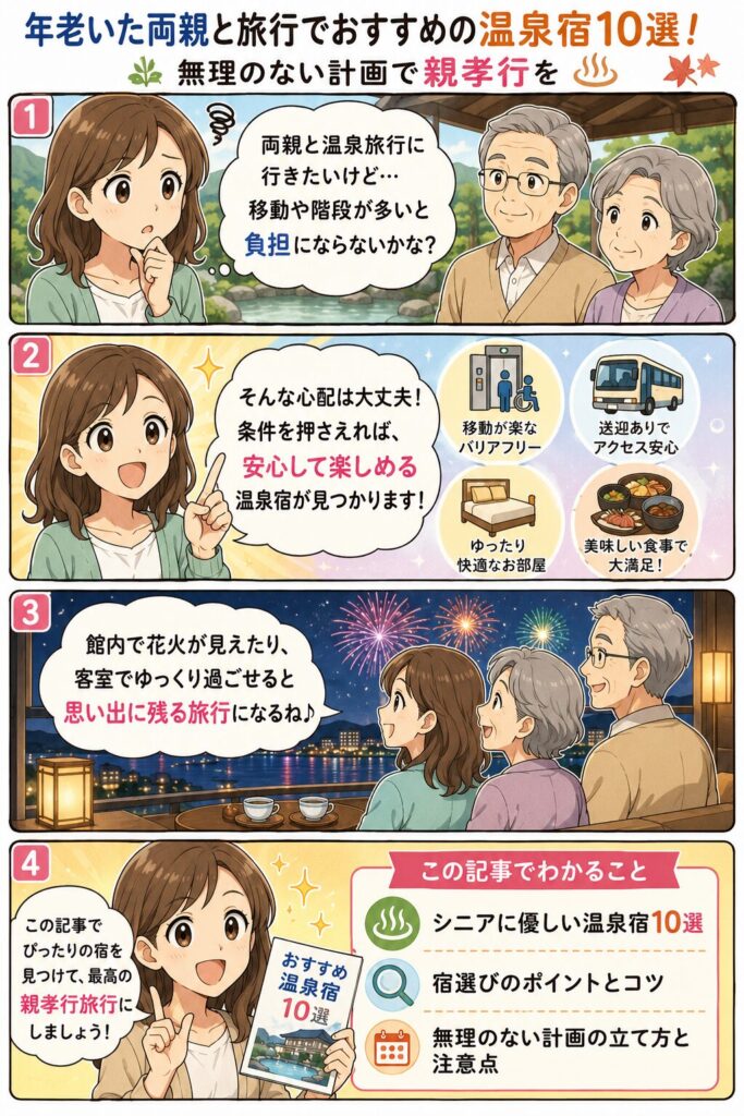 この記事の紹介をする4コマ漫画