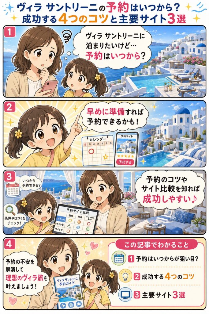 この記事の紹介をする4コマ漫画
