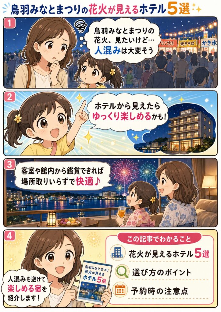 この記事の紹介をする4コマ漫画