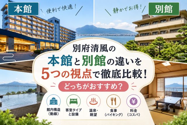 別府清風の本館と別館の違いを5つの視点で徹底比較！どっちがおすすめ？